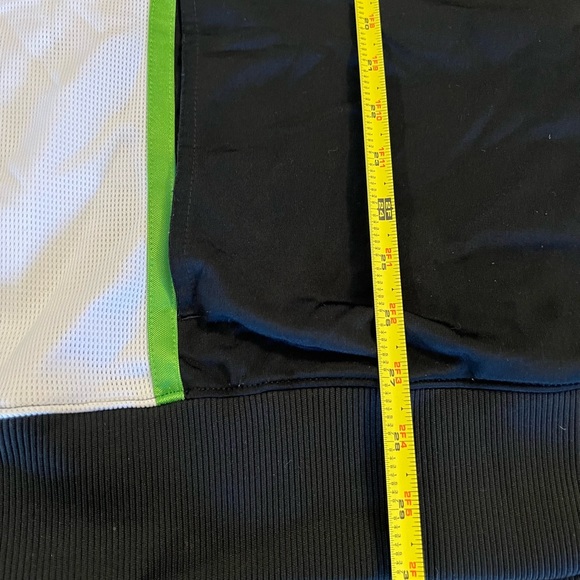 XL AIR JORDAN MEN'S TRACK JACKET FULL ZIP MOCK NECK Retro Style Black Green Whit - Picture 2 of 13